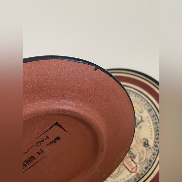 Vintage Miniature Greek Mythology Ceramic Plates, Set of 2, Made in Greece - Picture 10 of 13